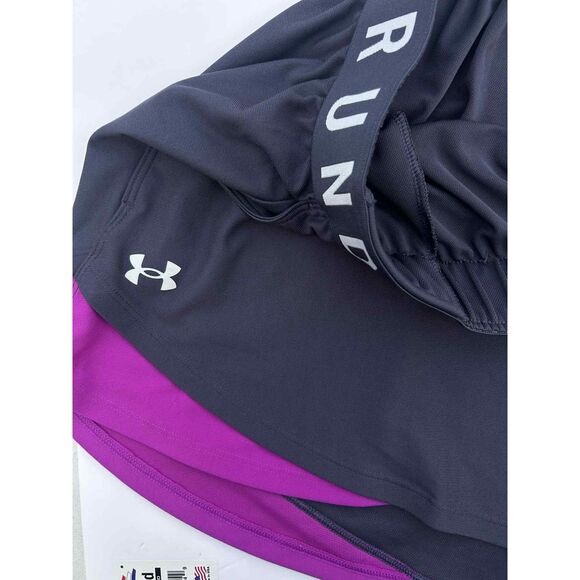 Under Armour Women’s Loose Fit Black Athletic Shorts 3X Purple - Picture 5 of 8